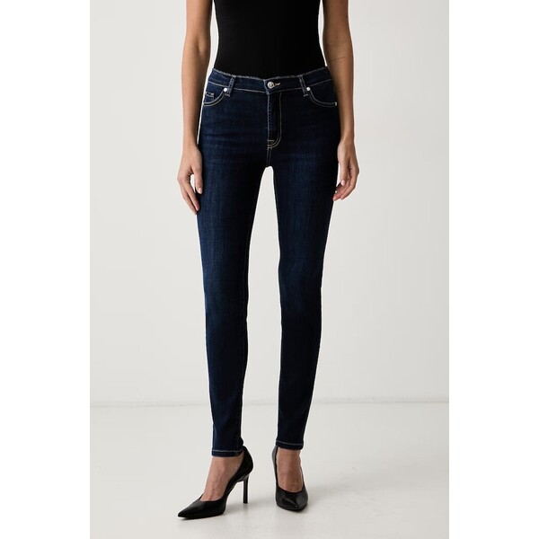 Joop! jeansy skinny damskie  granatowe 30105297
