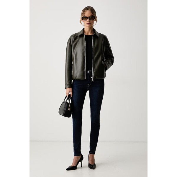 Joop! jeansy skinny damskie  granatowe 30105297
