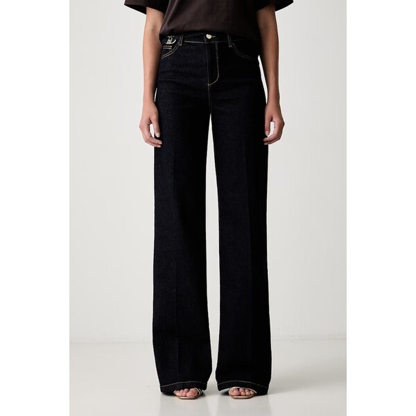 Liu Jo jeansy flare damskie  granatowe UF6088 D0264 UF6088.D0264