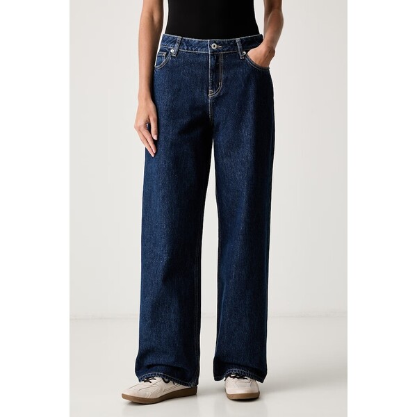 HUGO Blue jeansy loose damskie Gamala_B  niebieskie 50573178