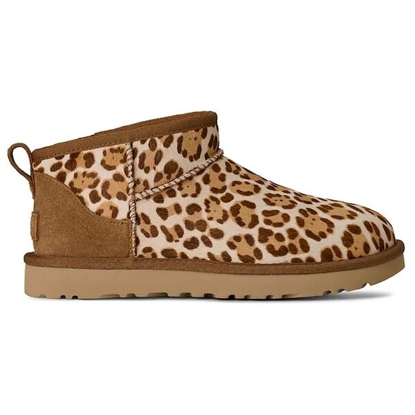 UGG śniegowce zamszowe W Classic Ultra Mini Plains  kolor beżowy 1178110.FDJ