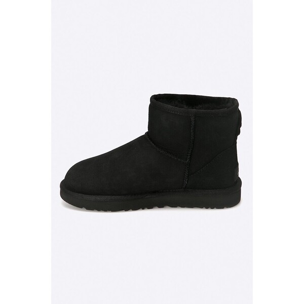 UGG śniegowce zamszowe Classic Mini II  damskie kolor czarny 1016222-BLK 1016222.BLK