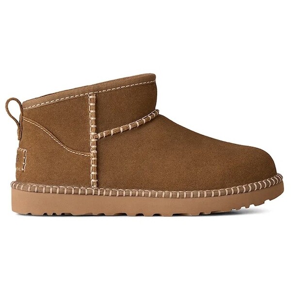 UGG W Classic Ultra Mini Botanic śniegowce damskie zamszowe  brązowe 1180626.LBNZ