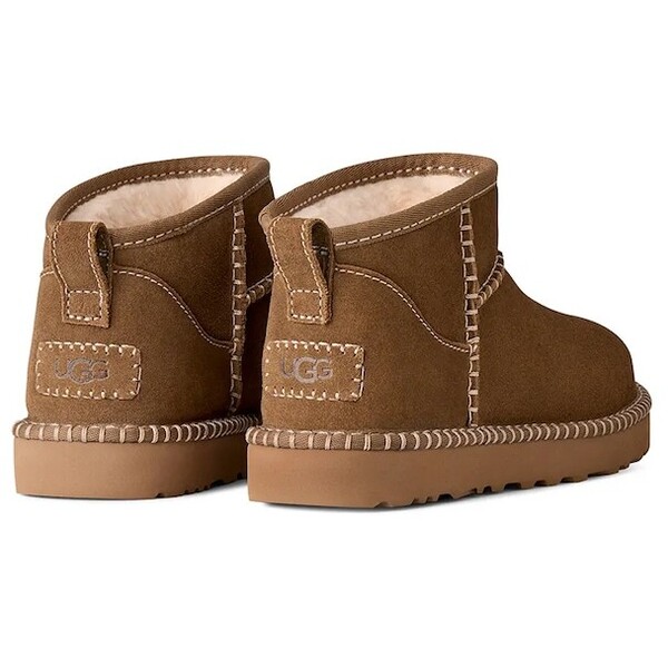 UGG W Classic Ultra Mini Botanic śniegowce damskie zamszowe  brązowe 1180626.LBNZ
