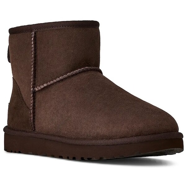 UGG śniegowce zamszowe Classic Mini II  kolor brązowy 1016222.DDC