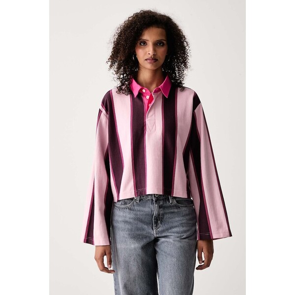 Vans longsleeve damski bawełniany  różowy VN0010D4D3X1