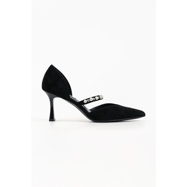 Karl Lagerfeld szpilki skórzane Sienna  czarne KL32705A KL32705A.50S