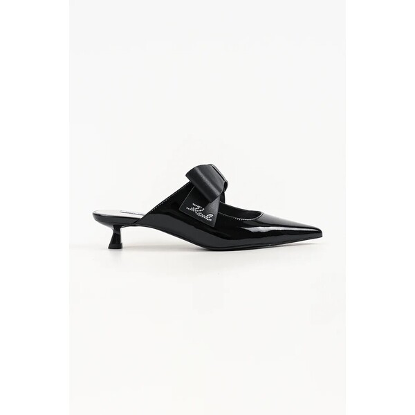 Karl Lagerfeld szpilki skórzane Pasha  czarne KL30106 KL30106.1BP