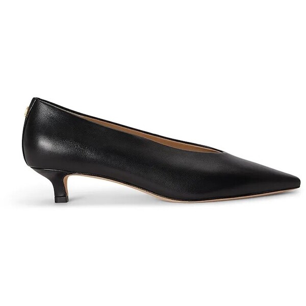 Lauren Ralph Lauren szpilki skórzane Frncsa Pump  czarne 802P16893001 802P16893001.001