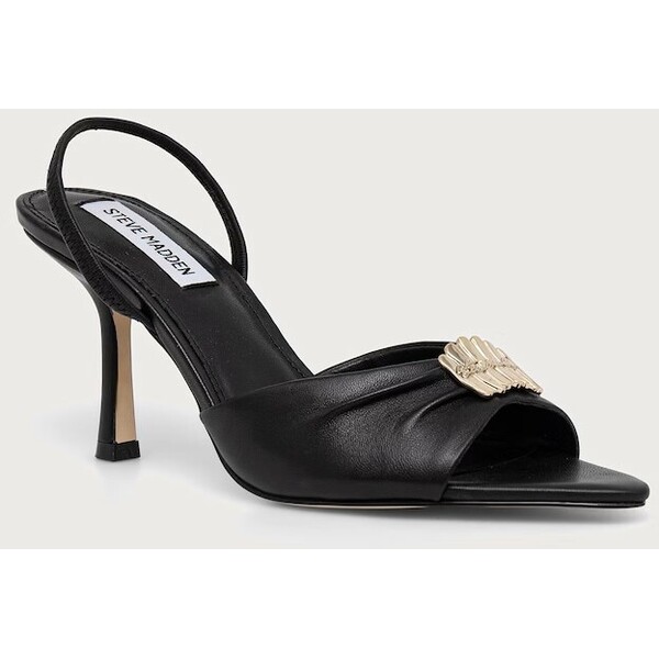 Steve Madden szpilki skórzane Kandy  czarne 11005707 11005707.017