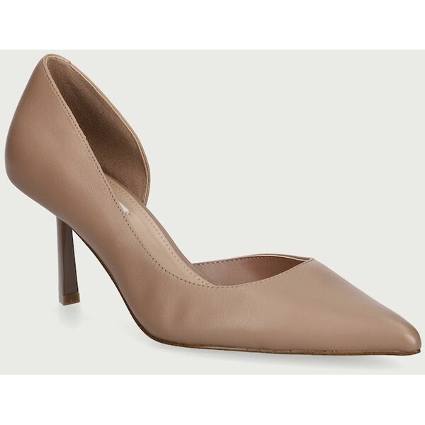 Steve Madden szpilki skórzane Vena  brązowe 11005286 11005286.DB0