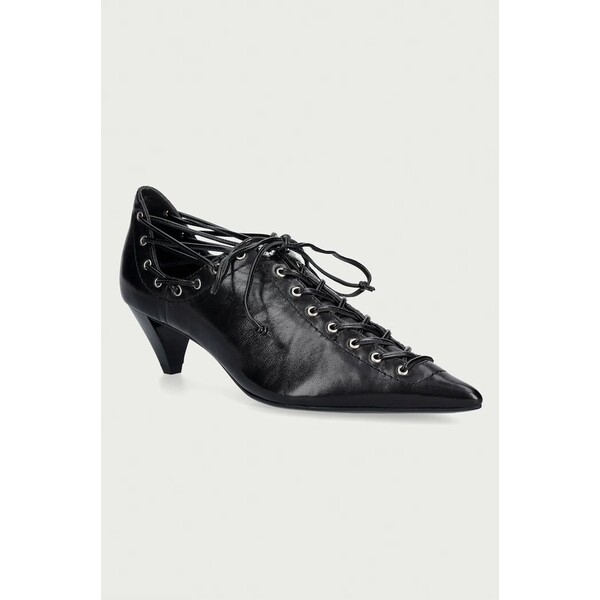 Pinko szpilki skórzane Didi 03  czarne SD0655P003Z99 SD0655.P003.Z99