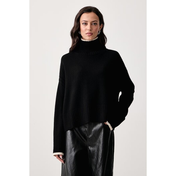 Pinko półgolf damski wełniany  czarny 105446 A3G1 105446.A3G1