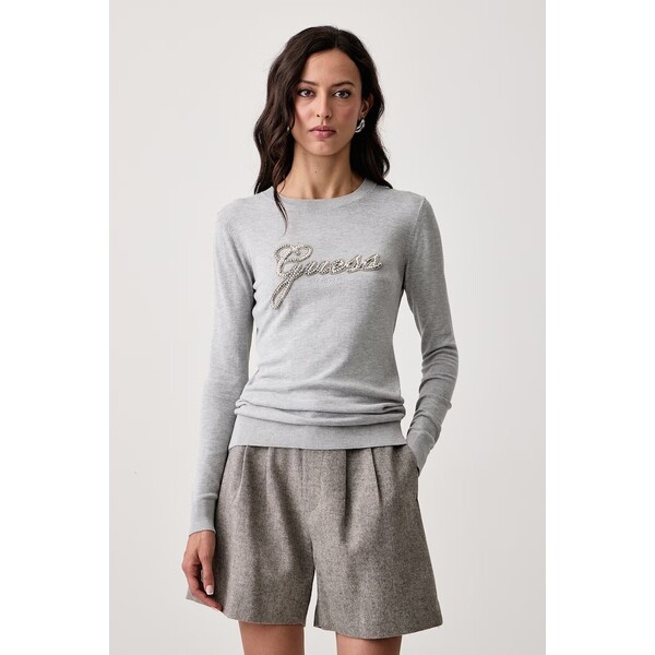 Guess sweter damski z wiskozą GEORGIA  szary W6BR53 Z1454 W6BR53.Z1454