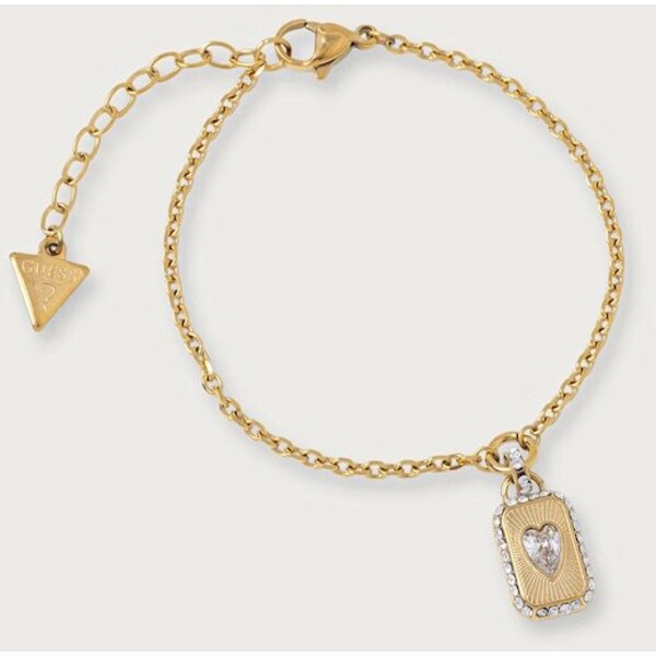 Guess bransoletka damska ze stali nierdzewnej CRYSTAL LOVE  JUBB06.358JW