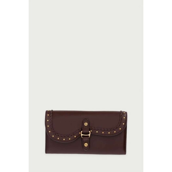 Lauren Ralph Lauren portfel damski skórzany  brązowy 432P18693