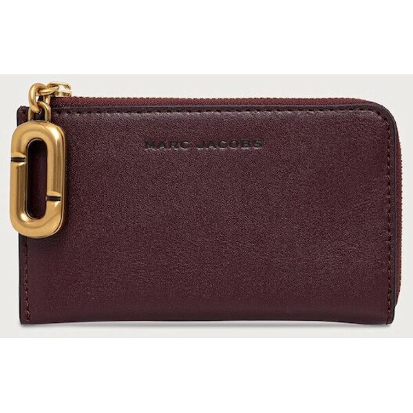 MARC JACOBS portfel damski skórzany TOP ZIP MULTI WALLET  bordowy 2P6SMP018S01