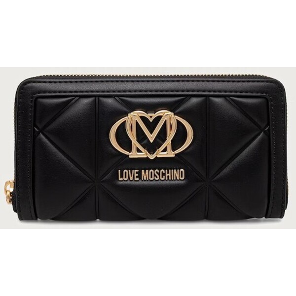 Love Moschino portfel damski z imitacji skóry  czarny JC5644PP0PLC0000