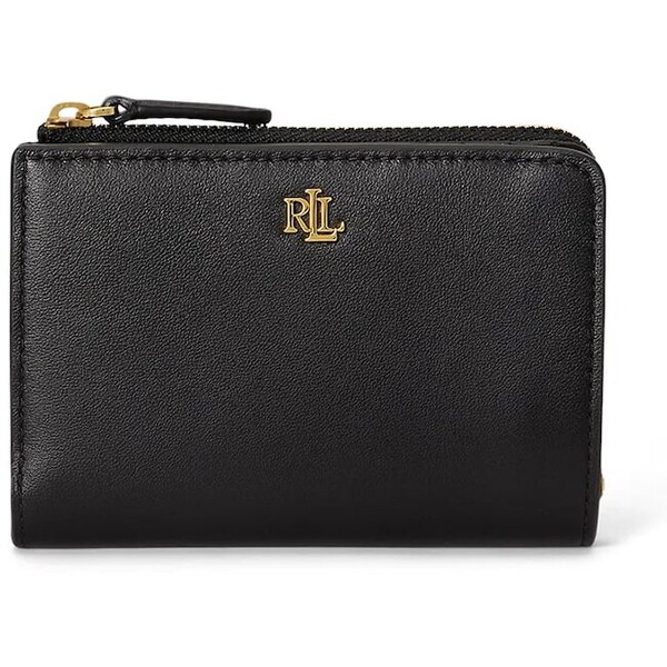 Lauren Ralph Lauren portfel damski skórzany  czarny 432P16735