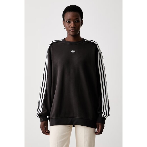 adidas Originals bluza damska bawełniana Lace Injection  brązowa LG4253