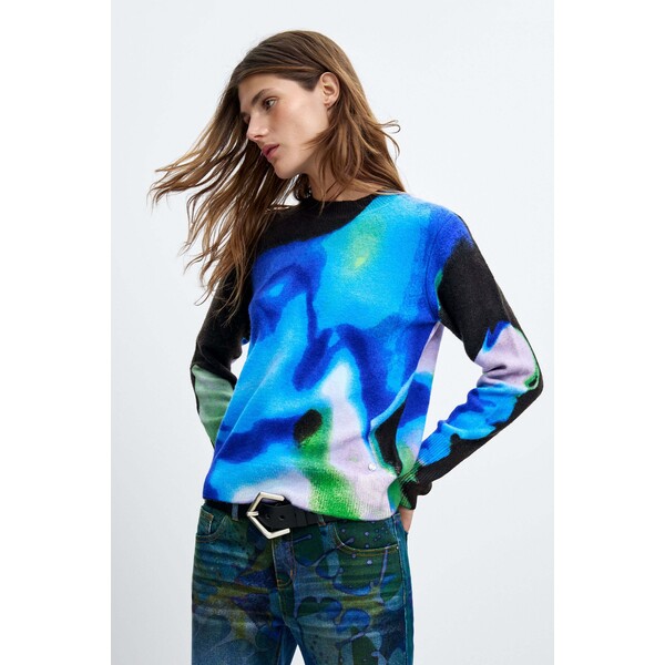 Desigual Sweter z nadrukiem M. C. Lacroix 26WWJF035022