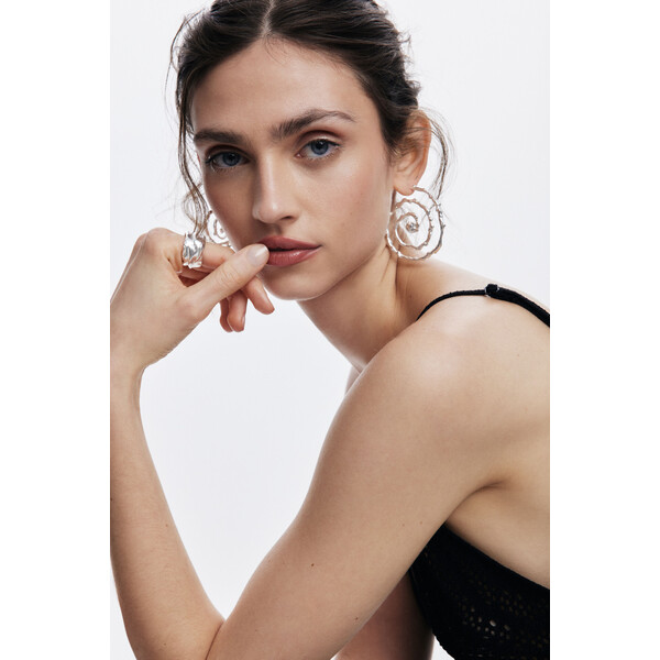Desigual Pierścionek fale posrebrzany Zalio 25SAGO472004