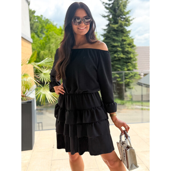 Rose Boutique Czarna sukienka hiszpanka Mia II