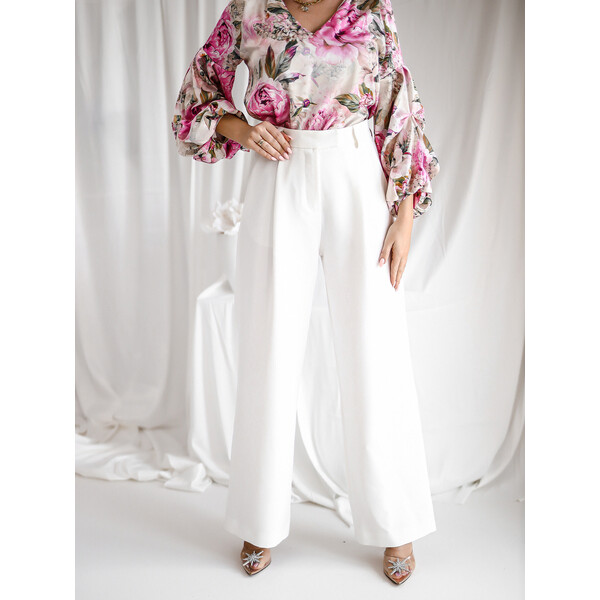 Rose Boutique Kremowe spodnie Culotte