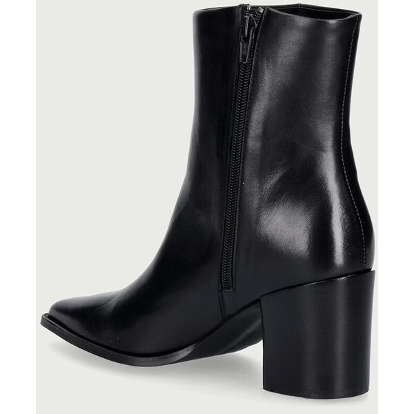 Jonak botki damskie skórzane PRIDE CUIR  czarne 3900032