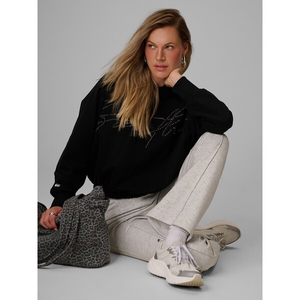 4F Bluza dresowa regular z kapturem damska - czarna 4FWAW26TSWSF2670-20S
