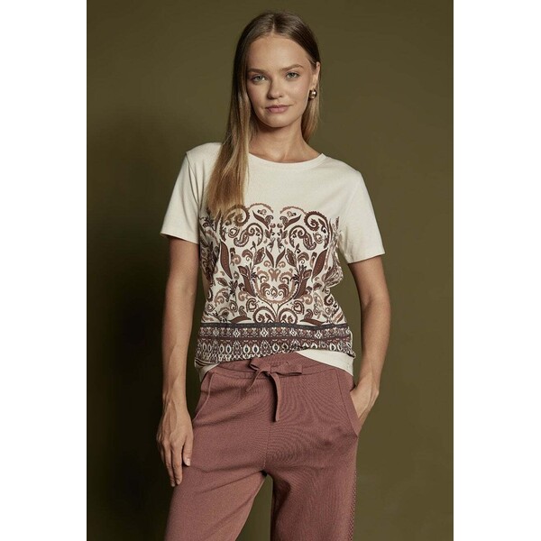 Monnari T-shirt z wzorem 119234