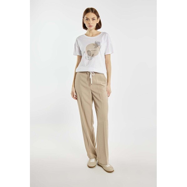 Monnari T-shirt damski z wzorem 115268