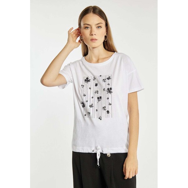 Monnari T-shirt z wiązaniem 116027