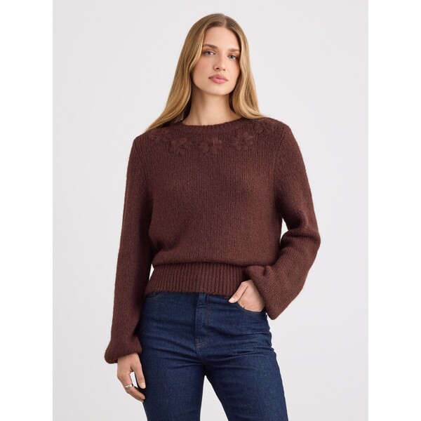 Mohito Sweter z ozdobnym haftem 758LT-88X
