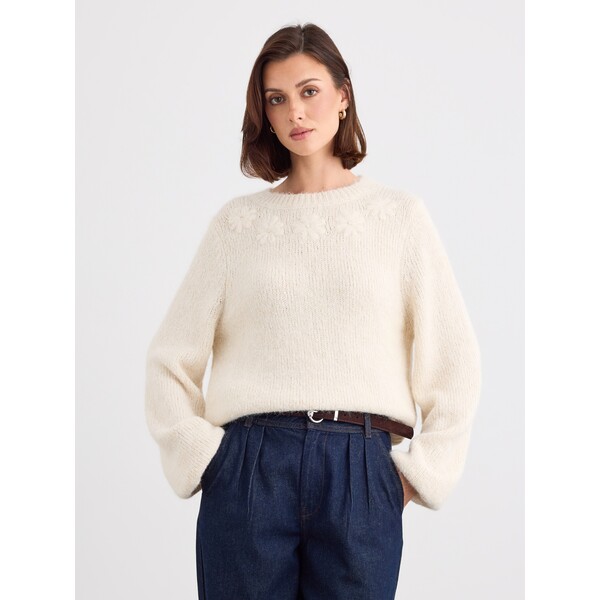 Mohito Sweter z ozdobnym haftem 758LT-01X