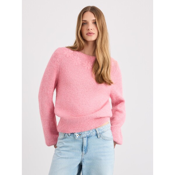 Mohito Sweter z ozdobnym haftem 593MG-30X