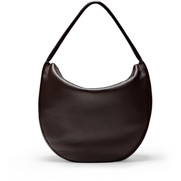 Massimo Dutti Średnia torebka slouch ze skóry nappa 06969647-700