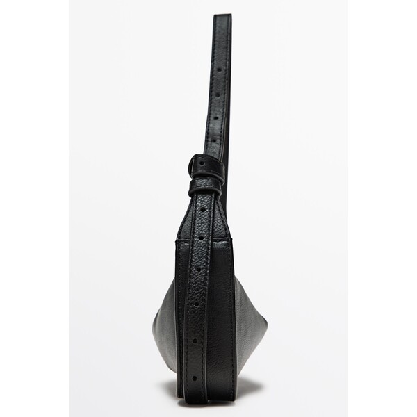 Massimo Dutti Mini torebka na ramię ze skóry 06976606-800