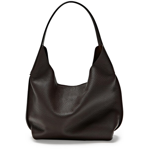 Massimo Dutti Mini torebka na ramię ze skóry nappa 06979606-700