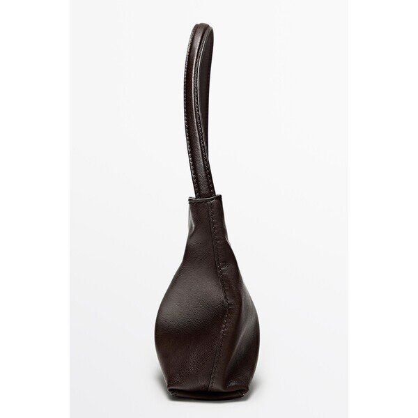 Massimo Dutti Mała torebka na ramię ze skóry nappa 06972647-700