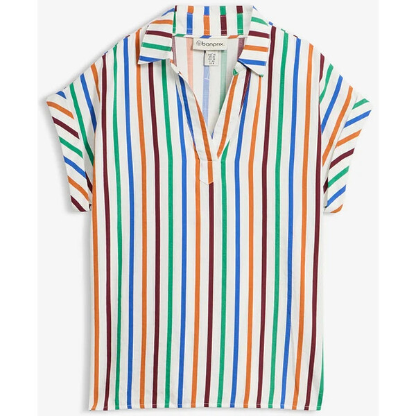 bonprix Bluzka tunikowa z mieszanki wiskozy 3871490442-917831