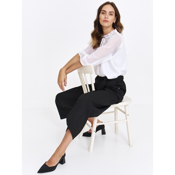 Top Secret Czarne spodnie culotte TSKW24SPO449099X00