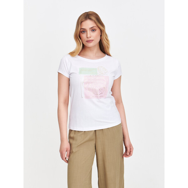 Top Secret T-shirt z pastelowym nadrukiem TSKL25BLK000900P00