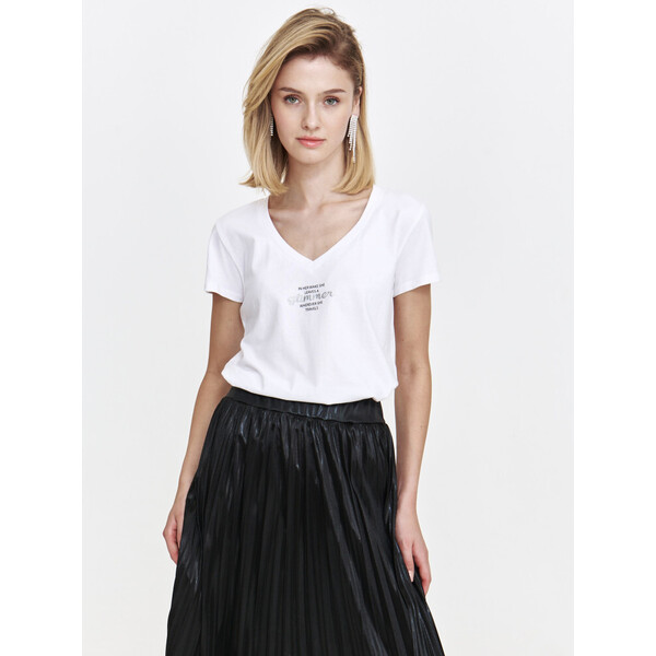 Top Secret Obszerny T-shirt z napisem TSKW24TOP634200X00