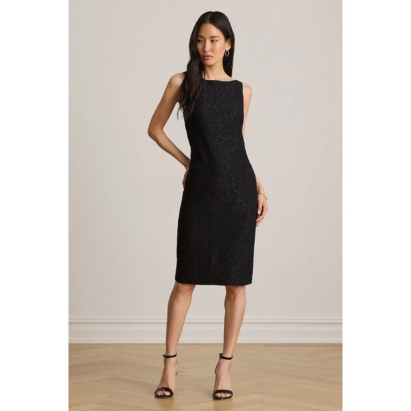 Lauren Ralph Lauren sukienka koronkowa  czarna 253P13814
