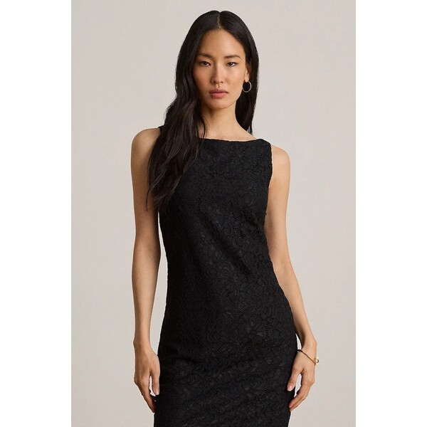 Lauren Ralph Lauren sukienka koronkowa  czarna 253P13814