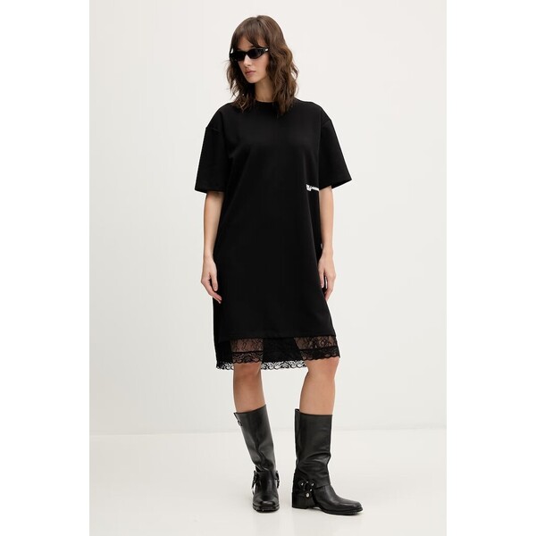 Karl Lagerfeld Jeans sukienka  kolor czarny mini oversize B2W13068