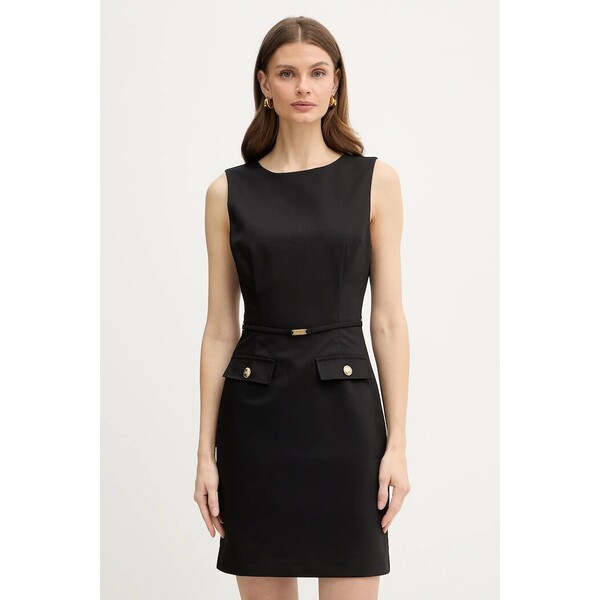 Marciano by Guess sukienka SYBIL  kolor czarny mini prosta 6RGK17 7311A 6RGK17.7311A