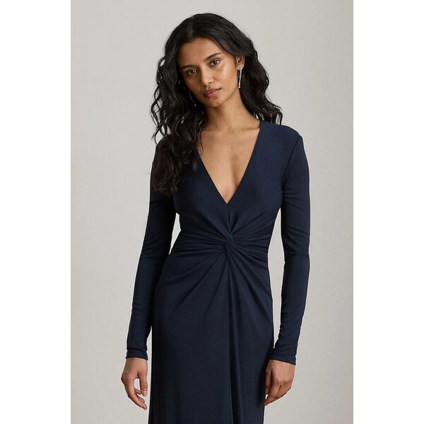 Lauren Ralph Lauren sukienka  granatowa gładka 253P14777