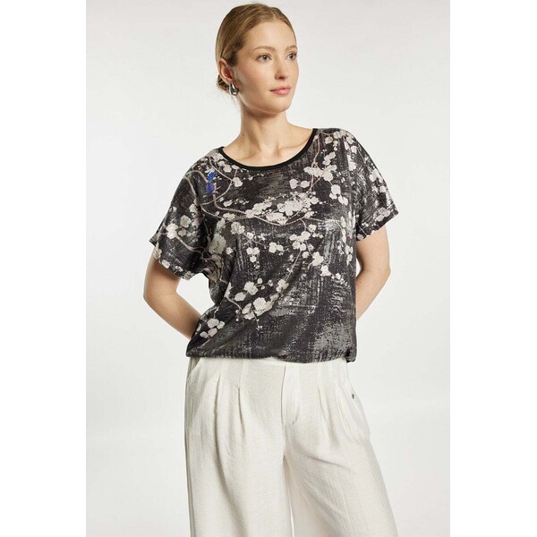 Monnari Wzorzysty T-shirt 117421